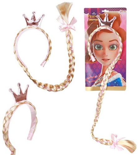 Prinzessin Fr. Diadem+Zopf+Krone 12711B