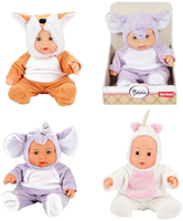 Twisk Babypuppe Spielzeug - Baby Beau im Tierkostüm Fuchs - weiche Puppe