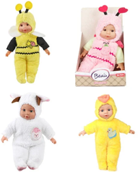 Beau Babypop In Dierenpakje Groot 4Ass