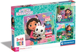 Clementoni Gabbys Puppenhaus-Puzzle 3x48tlg.