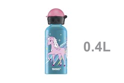 SIGG Trinkflasche Einhorn Bella 0,4l blau Aluminium BPA-frei