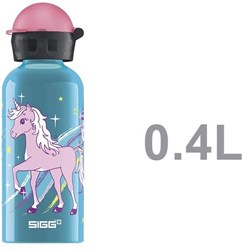 SIGG Trinkflasche Einhorn Bella 0,4l blau Aluminium BPA-frei
