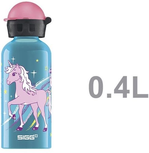SIGG Trinkflasche Einhorn Bella 0,4l blau Aluminium BPA-frei