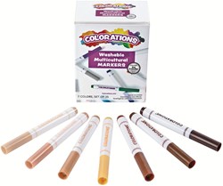 Colorations Filzstifte Hauttöne - Set mit 35 Multikulturellen Markern