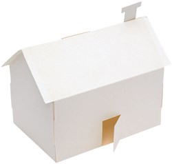 Colorations 3D Papier Bastelhäuser Set - 20 Stück kreatives Spielzeug
