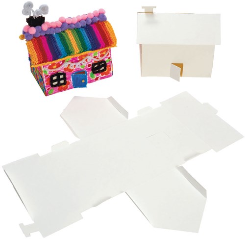 Colorations 3D Papier Bastelhäuser Set - 20 Stück kreatives Spielzeug-2