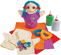 Colorations Bastelset Handpuppen - eigene Puppen gestalten, 12 Stück-3