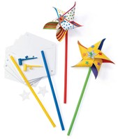 Colorations Windmühlen Bastelset - DIY Windmühle selber machen, 24 Stück