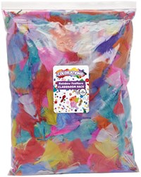 Colorations Bastelfedern Regenbogen - kreative Federn für Kinder