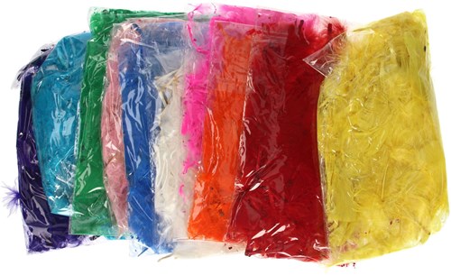 Colorations bunte Federn Bastelset multi - kreative Federn Set-3