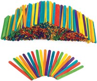 Colorations - Bunte Holz Bastelstäbchen 1000 Stück kreativ Set-2