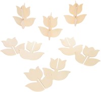 Colorations Holz Bastelset Tulpe - Kreatives Spielzeug Set von 12-2