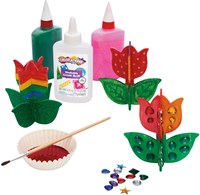 Colorations Holz Bastelset Tulpe - Kreatives Spielzeug Set von 12-3