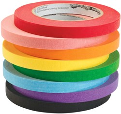 Colorations Abdeckband Bastelset 8 Farben - Masking Tape für Kinder