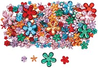 Colorations - Bunte Blumen Strasssteine Bastelset 300 Stück Mehrfarbig-2