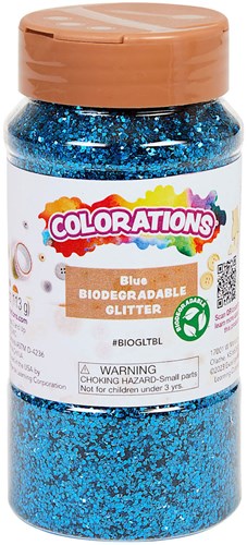 Colorations - Biologisch abbaubarer Glitzer Blau 113 g umweltfreundliches Basteln