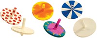 Colorations Holz Kreisel Set - 24 Stück kreatives Spielzeug für Kinder-3