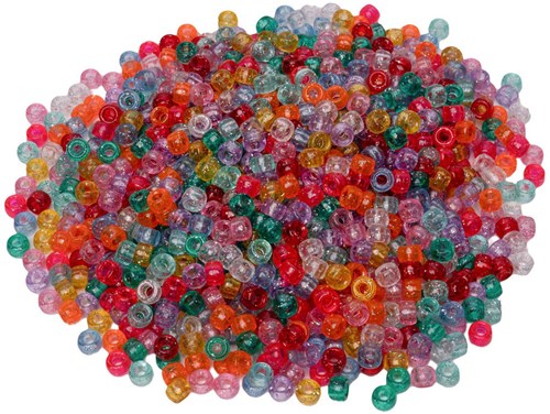 Colorations Pony Perlen Glitter Set - 1000 Stück Bastelperlen Multi-2