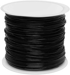 Colorations elastisches Band schwarz 50 Meter - Bastelschnur 1 mm dick