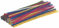Colorations Glitzer Chenilledraht Bastelset - 50 Stück bunte Farben-2