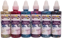 Colorations Glitzerkleber Konfetti 118 ml 6er Set Bastelspaß