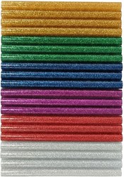 Colorations Glitzer Klebesticks Bastelset 20 Stück Mini Heißklebepistole