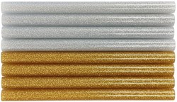 Colorations Glitzer Klebesticks Basteln 8 Stück Gold Silber