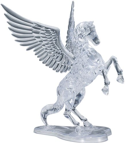 HCM Kinzel 3D Puzzle Pegasus - Kristall, Lernspielzeug, 42 Teile