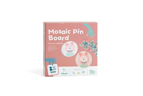 Mozaiek pin bord Holzspielzeug kreatives Spiel pädagogisch mehrfarbig