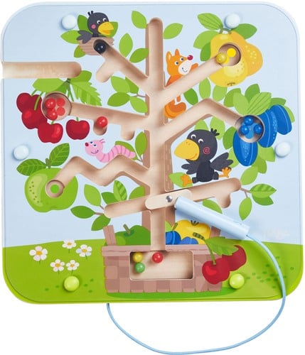 HABA 306083 - Magnetspiel Obstgarten, Motorikspiel ab 2 Jahren