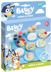 Totum Bluey Kreativ Bastelset Gipsfiguren gießen und bemalen