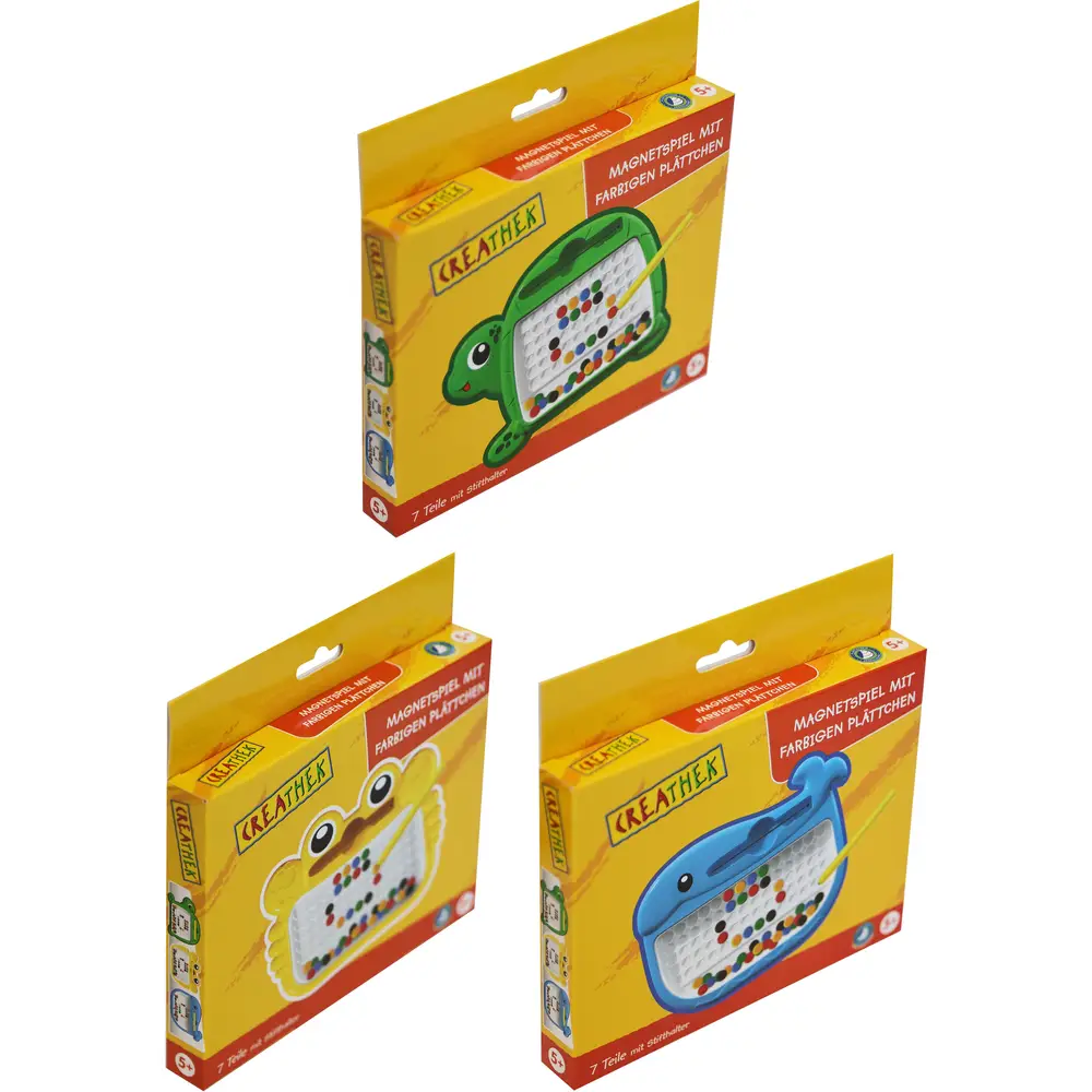 Creathek magnetisches Spielzeug kreatives Spiel mit bunten Plättchen