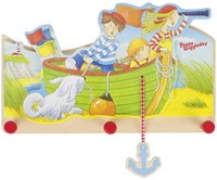 Goki Garderobe Peggy Diggledey Holz Wanddeko 3 Haken Kinderzimmer