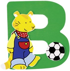 Goki Holzbuchstabe B - bunte Dekoration fürs Kinderzimmer
