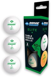 Schildkröt Tischtennisbälle Poly 40+ Elite 1-Star weiß 3 Stück