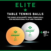 Schildkröt Tischtennisbälle Poly 40+ Elite 1-Star weiß 3 Stück-3