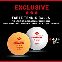 Schildkröt Tischtennisbälle 3-Stern Poly 40+ 6 Stück weiß und orange-3