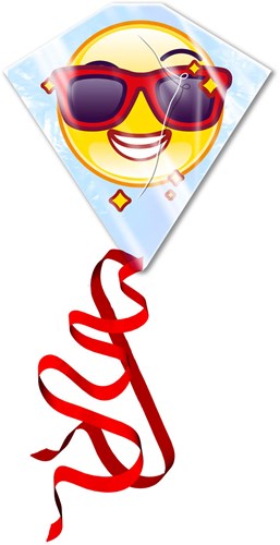Kites Ready2Fly Drachen Emoji - Kinderdrachen mit Glasfaserrahmen-2
