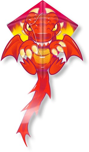 Kites Ready2Fly Pop-up-Drachen Nylon Spielzeug rot für Kinder-2