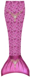 Kuaki Meerjungfrauenschwanz Set Princess S - rosa multicolor Schwimmflosse