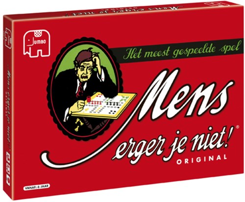 Jumbo Brettspiel Mensch ärgere Dich Nicht Original Klassiker Holzfiguren