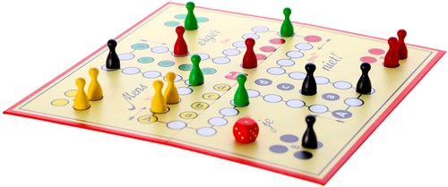 Jumbo Brettspiel Mensch ärgere Dich Nicht Original Klassiker Holzfiguren-2