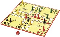 Jumbo Brettspiel Mensch ärgere Dich Nicht Original Klassiker Holzfiguren-3