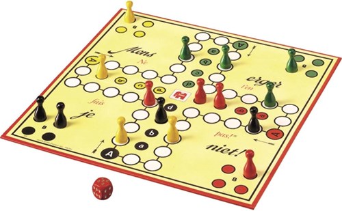 Jumbo Brettspiel Mensch ärgere Dich Nicht Original Klassiker Holzfiguren-3