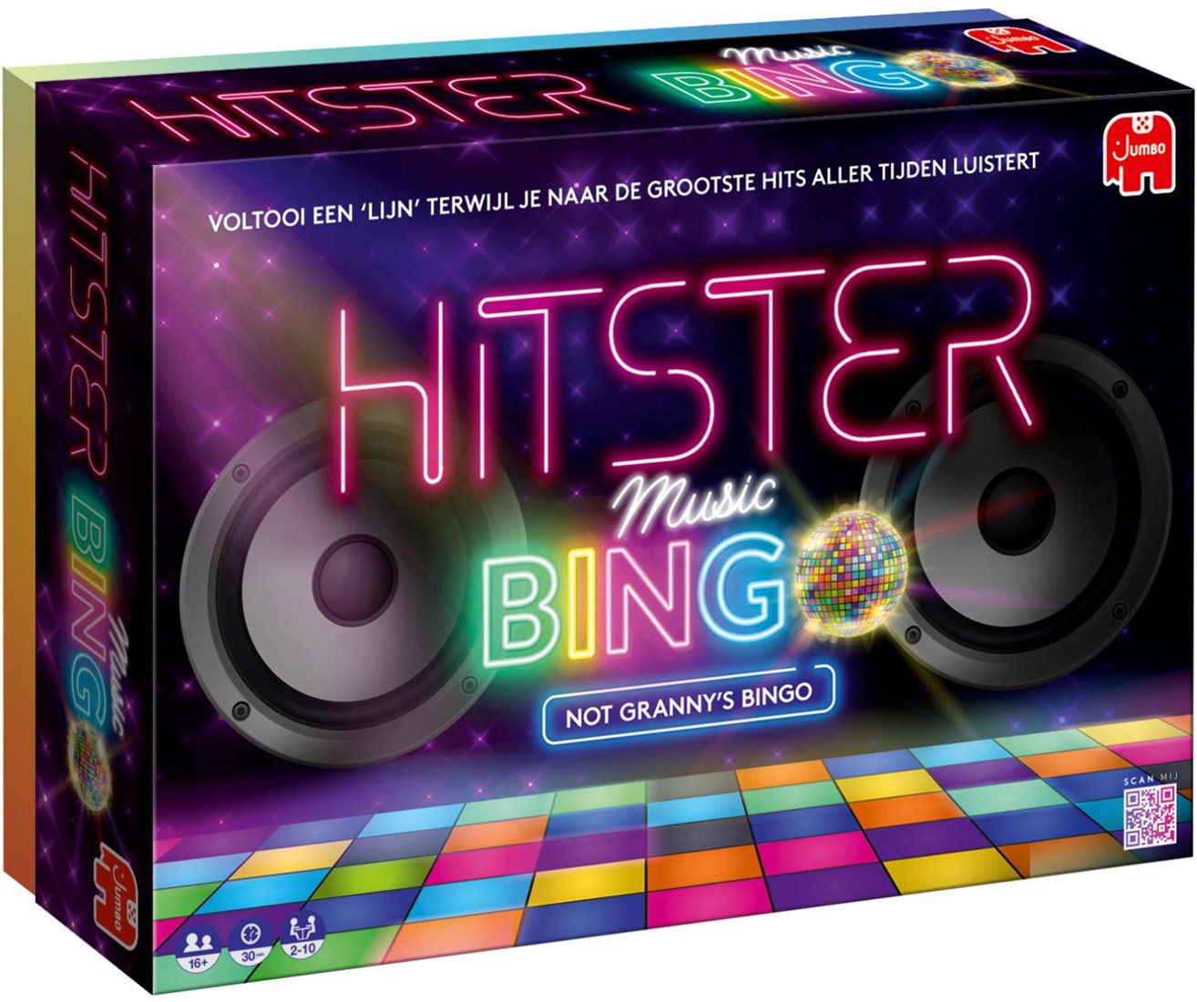 Jumbo Hitster Bingo Partyspiel Musikquiz Erwachsene Planet Happy DE
