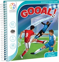 Smart Games magnetisches Reisespiel Gooal! mit 48 Fußball Herausforderungen