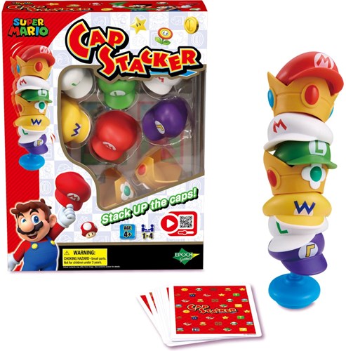 Epoch Super Mario Balancespiel Cap Stacker für Kinder und Familien
