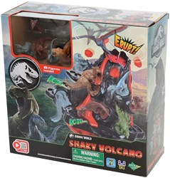 Epoch Jurassic World Brettspiel Shaky Volcano - interaktives Familienspiel