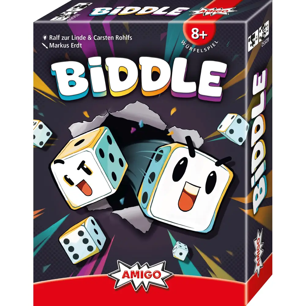 Amigo Würfelspiel Biddle - Gesellschaftsspiel für Kinder und Erwachsene
