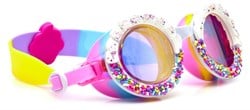 Bling2O Kinder Schwimmbrille Bake Off - Schwimmbrille mit Cupcake-Motiv und Glitzer